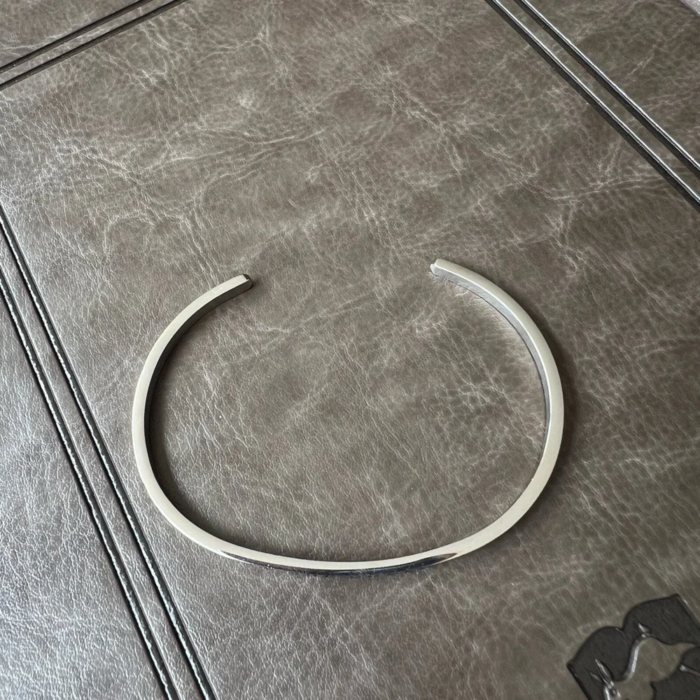 Mantra Silver Inspirational Bracelet